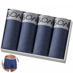 BONITOS 4tk Bokserid &uuml;hev&auml;rvilised seksikad meeste alusp&uuml;ksid puuvillased meeste alusp&uuml;ksid S