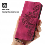 Elegantne reljeefse Totem mustriga telefonikoti &uuml;mbris kaelapaelaga iPhone'i Samsung Xiaomi Google Matte PU nahast mitme kaardi rahakoti &uuml;mbrise kate VIVO Y21 2021/Y21S/Y33S