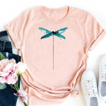 (Aasia suurus)Tee Top Letter Dragonfly Style Trend 90s Mood T-s&auml;rk Riietus Vabaaja l&uuml;hikeste varrukatega naiste prindiga Naiste Graafiline T-s&auml;rk S