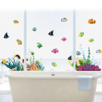 Uued Merealuse maailma eemaldatavad seinamaalingud Seinakleebised Toa sisekujundus One Size roheline