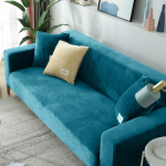 Velvet Plush diivani kate Elastne paks veniv tugitooli diivani kate nurgadiivani katted elutuppa L kujuga 1/2/3/4 istekohaga 3-Seater 190-230cm