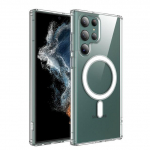 Magnet&uuml;mbris Samsung Galaxy S23 Ultra Magsafe &uuml;mbristele Samsung S22 Plus juhtmevaba laadimise silikoonist l&auml;bipaistvad p&otilde;hjakatted S22 Plus(5G) puhas
