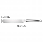 1 tk 12-tolline roostevabast terasest koogilabidas v&otilde;i koor Glasuur Glasuuri nuga siledam k&ouml;&ouml;gi kondiitritooted koogi kaunistamiseks A