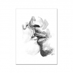 P&otilde;hjamaade moearmastaja suudlus must valge abstraktne joon plakatid prindi l&otilde;uend maalimine k&auml;sitsi seina kunst Pildid magamistoa kodukaunistus A4 21x30cm No Frame