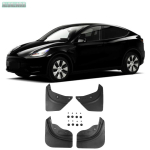 auto stiilis porikaitsed porilappide klapid pritsmekaitsed poritiiba kaitsekate tesla mudelile Y 2022 2023 auto 1 black