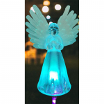 V&auml;rvilised gradientsed p&auml;ikeseenergia LED-maapistikuvalgustid fiiberoptilised ingel p&auml;ikesevalgustid muruvalgustid v&auml;listingimustes maastikuvalgustid 1Pcs