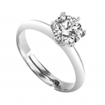 H&otilde;bedased s&otilde;rmused Kuue k&uuml;&uuml;nega s&otilde;rmus naistele, tsirkoonist avanemisring Luksuslikud moeehted, reguleeritavad naiste nipsasjad Adjustable