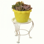 Taimepottide alus Aia lillehoidja Rauast metallist lilleriiulid 13.5x13.5x13cm valge