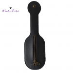 Meeste kunstnahast rahakott, moodne v&auml;litingimustes kasutatav enesekaitse mini-t&otilde;mblukuga rahakott pruun