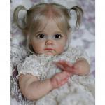 60 cm Reborn Doll Maggie N&auml;htavate veenidega k&auml;sitsi &uuml;ksikasjalik maal Elutruu 3D nahatoon Vasts&uuml;ndinud nukk lastele s&uuml;nnip&auml;evakingitus Cloth Body Doll