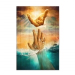 &Auml;rge kartke, lihtsalt kasutage Faith Jesus l&otilde;uendiplakatid ja -tr&uuml;kised Jumala k&auml;si kristlik seinakunst elamiseks kodukaunistuseks 50X70cm No Frame