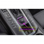 P-nupu k&auml;sipiduri parkimiskaunistused Porsche Macan 2014 Cayenne Panamera 18-22 auto stiiliga interj&ouml;&ouml;ri jaoks Red color