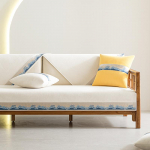 Diivanipadi Hiina stiilis Four Seasons universaalne lihtne libisemiskindel padjap&uuml;&uuml;r padjakate r&auml;tik riidest kate Diivani padi Hiina stiilis 30*50 sinine