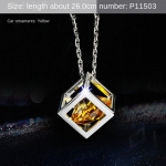 Creative Crystal Car Ornaments Car Pendant Decoration Ornaments Hanging Trim Rearview Mirror Pendant interior sinine