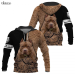 Animal Rottweiler Meeste Naiste Hoodie 3D Print Pullover Meeste Pusa S&uuml;gisene Unisex Jope T&auml;navar&otilde;ivad dressid Meeste Riided S