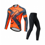 Meeste pikkade varrukatega jalgrattas&otilde;idukomplektid higistamisvastased r&otilde;ivad, &uuml;likonnad, 3D polsterdus, padi, rattas&auml;rgid S