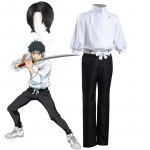 Anime Jujutsu Kaisen Cosplay Okkotsu Yuta Topid P&uuml;ksid V&ouml;&ouml; Parukaga &Uuml;likond Halloweeni Karnevali Peo Kost&uuml;&uuml;mid L-(Costume+Wig)