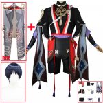 Scaramouche Cosplay kost&uuml;&uuml;mivorm sobib Halloweeni karnevalipeole Kunikuzushi riietega L