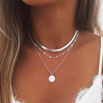 2023 Boho kaelakeed ripatsid Vintage mitmekihiline kaelakee kaelakee naistele Moodne krae Collier Femme Moon Ehted Aksessuaarid