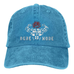 The Ogre Mode Baki The Grappler Yuujiro Hanma Pesapallim&uuml;ts Merch Mood Distressed Denim p&auml;ikesem&uuml;ts Unisex Style One Size