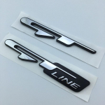 1X Auto Tuning Atuo Embleemi kleebis GT Line Letters Kleebised Ceed Stinger Shuma Rio Sportage Soul Cerato tarvikutele GT LINE