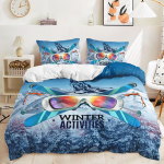 3D Sports seeria voodipesukomplekt Erinevad pallim&auml;ngud tekikott Padjap&uuml;&uuml;rid 2/3 t&uuml;kki AU140 * 210 Poiste tuba t&auml;issuuruses pehme kodutekstiil Baby 100x135cm