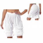Naiste Bloomers P&uuml;ksid Stiilsed Riietus Elastne v&ouml;&ouml;koht &uuml;hev&auml;rvilised pitsist volangp&uuml;ksid S valge