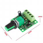1,8 V 3 V 5 V 6 V 12 V 2 A Pwm alalisvoolu mootori kiiruse regulaatori regulaatori l&uuml;liti 1803Bk One Size