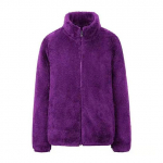 Kahepoolne fliismantel naiste l&uuml;hike ja suur korall-samet s&uuml;gis- ja talvine paksendatud soe fliismantel naiste kampsun XXXXL