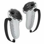 Kohaldatav Oculus/Meta quest 3 k&auml;epidemega silikoonist kaitse&uuml;mbrisega libisemisvastane m&auml;ngupuldi kate VR-tarvikud