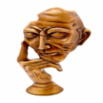 The Thinking Man Decor Brass Showpiece 30,48 cm