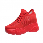 Peidetud kontsadega platvormiga tossud naiste hingavad &otilde;hkv&otilde;rgust kiilusokid Naiste vabaajajalatsid 38 punane