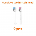 Dr.bei originaalsed harjapead elektriliste hambaharjade jaoks Tundlike puhastusversioonide jaoks Kandke Sonicu hambaharja harjaste otsikud Cleaning 2 pcs