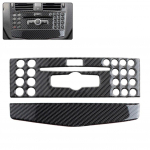 Auto keskkonsooli kliimaseade CD-paneeli katte trimm Mercedes Benz C-klassi W204 C200 C260 C300 C180 2007-10 s&uuml;sinikkiust jaoks A