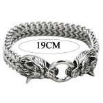 Punk domineeriv Wolf Head meeste roostevabast terasest k&auml;ev&otilde;ru Hip Hop P&otilde;hjamaade Viking Charm k&auml;ev&otilde;rud kingitus S