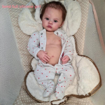 49 cm peen 3D maalitud taass&uuml;ndinud nukk Populaarne heinamaa realistlik veenikapillaar N&auml;htav taass&uuml;nninukk, vanur, kaasas beebinuku m&auml;nguasja p&uuml;hadekingitus 19 Inch