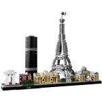 [Real Honey Night-Legoga &uuml;hilduv klotside arhitektuur] QZ Prantsusmaa Paris City QZ Maailma maam&auml;rgi ehitusplokk, segaauhind gray