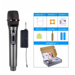 Karaoke traadita mikrofon D&uuml;naamiline VHF k&auml;eshoitav professionaalne mikrofon laulupeo k&otilde;ne jaoks kirikuklubi n&auml;itus koosolekuruumi avaleht One mic