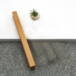 Puidust vastupidavad kapi k&auml;epidemed ukse nupu sahtli k&auml;epide Uus kuum elegantne kapi t&otilde;mbek&auml;epide 100mm pruun