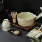 2-osaline keraamiline Matcha kausi tee tila ja vahustaja hoidjaga Traditsiooniline Jaapani tee