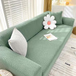 Elastne k&otilde;ikeh&otilde;lmav diivanikate elutoale Jacquard diivani kate L kujuga nurgadiivani katted diivan tugitool 2 seater 140-185cm roheline