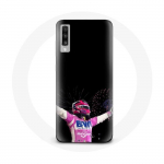 Coque pour Samsung Galaxy A70 Formule 1 Sergio P&eacute;rez Mendoza gagn&eacute; la course
