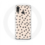 &Uuml;mbris Huawei P20 Lite abstraktse tekstuuriga taustaga mustade s&uuml;damete jaoks