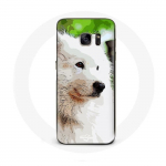 &Uuml;mbris Samsung Galaxy S6 edge valge samojeedi koerale