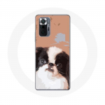 Coque pour Xiaomi Redmi Note 10 Pro &Eacute;pagneul japonais Noir et Blanc Race de chiens