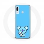 Coque pour Samsung Galaxy A20e Bangtan BTS BT21 Koya RM Fond Bleu