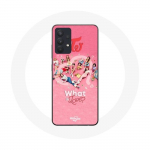 Coque pour Samsung Galaxy A13 5G TWICE Logo Rouge Affiche What Is Love