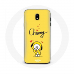 Coque pour Samsung Galaxy J3 2017 BTS Bangtan Gar&ccedil;ons BT21 Chimmy Jimin Fond Jaune