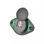 12-24V 3,1A kahe USB-autolaadija adapteri veekindel toitelaadimispesa autopaadi mootorratta haagissuvilate haagissuvilate jaoks