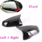 Carbon fiber pattern mirror cover Black mirror cover Overlay for BMW X1 F48 X2 F39 F40 F53 F44 Z4 G39 Toyota Supra accessories Black-2pcs black